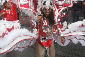 Leeds Carnival Queen 2012 Samantha Hudson whose 'Diamond Jubilee' costume lead last year's parade.